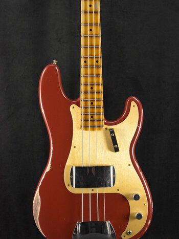 Fender Fender Limited Edition P-Jazz Bass Relic Aged Cimarron Red 1-Piece Quartersawn Maple Neck Fingerboard
