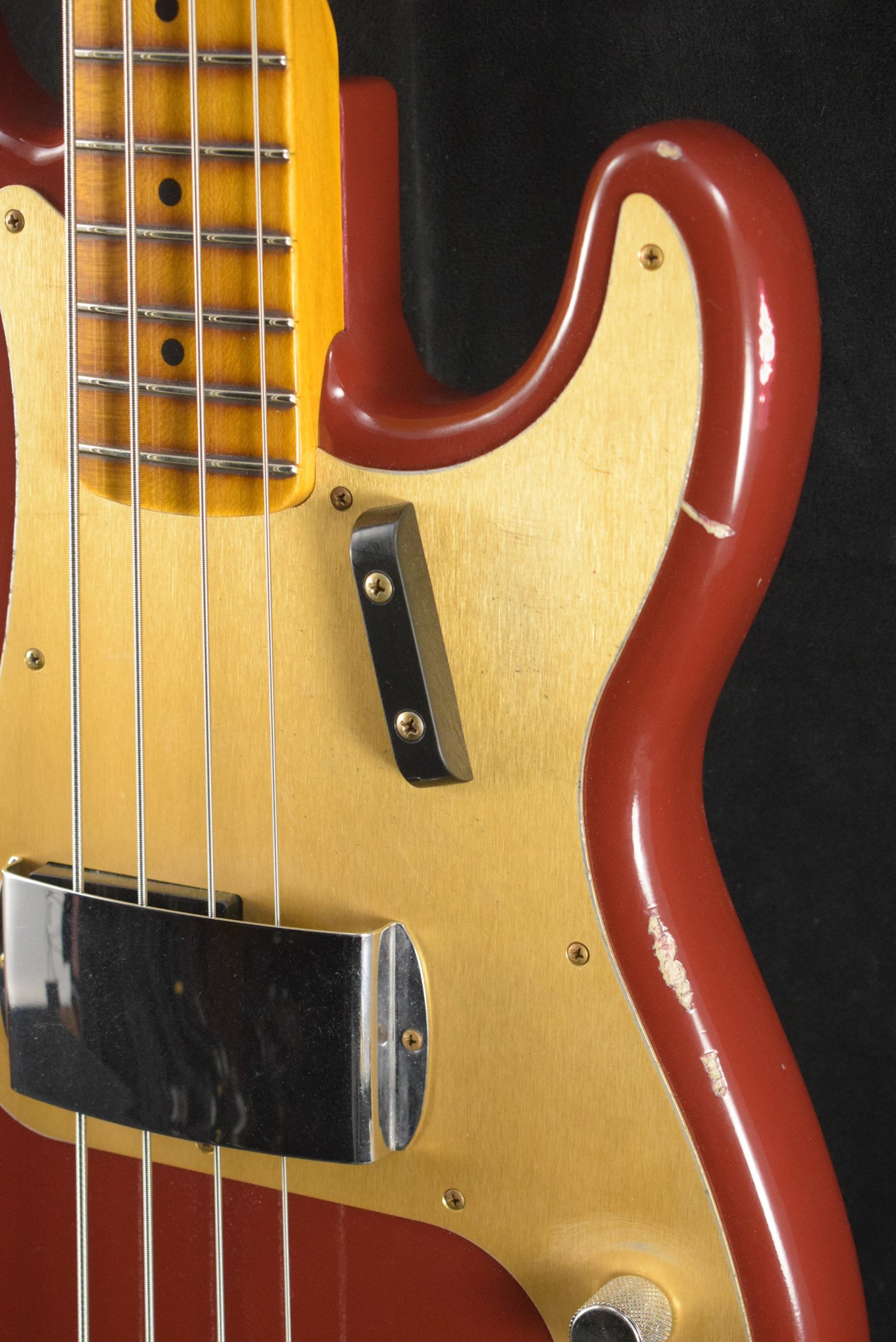 Fender Fender Limited Edition P-Jazz Bass Relic Aged Cimarron Red 1-Piece Quartersawn Maple Neck Fingerboard