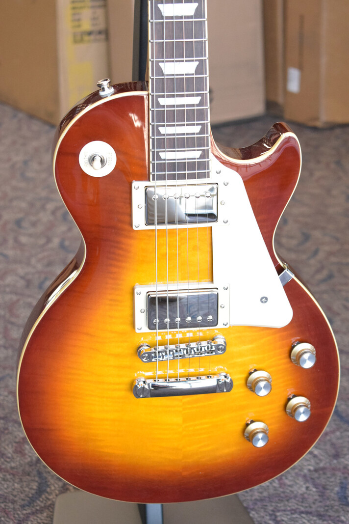 Epiphone Les Paul Standard 60s Figured Iced Tea Burst w/Gig Epiphone Les Paul Standard 60s Figured Iced Tea Burst w/Gig
