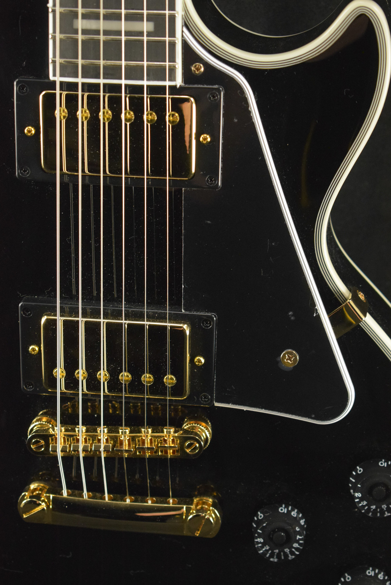 Epiphone Les Paul Custom Ebony w/Gig Bag - Fuller's Guitar Epiphone Les Paul Custom Ebony w/Gig Bag - Fuller's Guitar