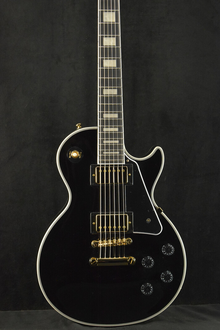 Epiphone Les Paul Custom Ebony w/Gig Bag - Fuller's Guitar Epiphone Les Paul Custom Ebony w/Gig Bag - Fuller's Guitar
