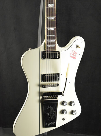 Epiphone Epiphone 1963 Firebird V Reissue With Maestro Vibrola Polaris White