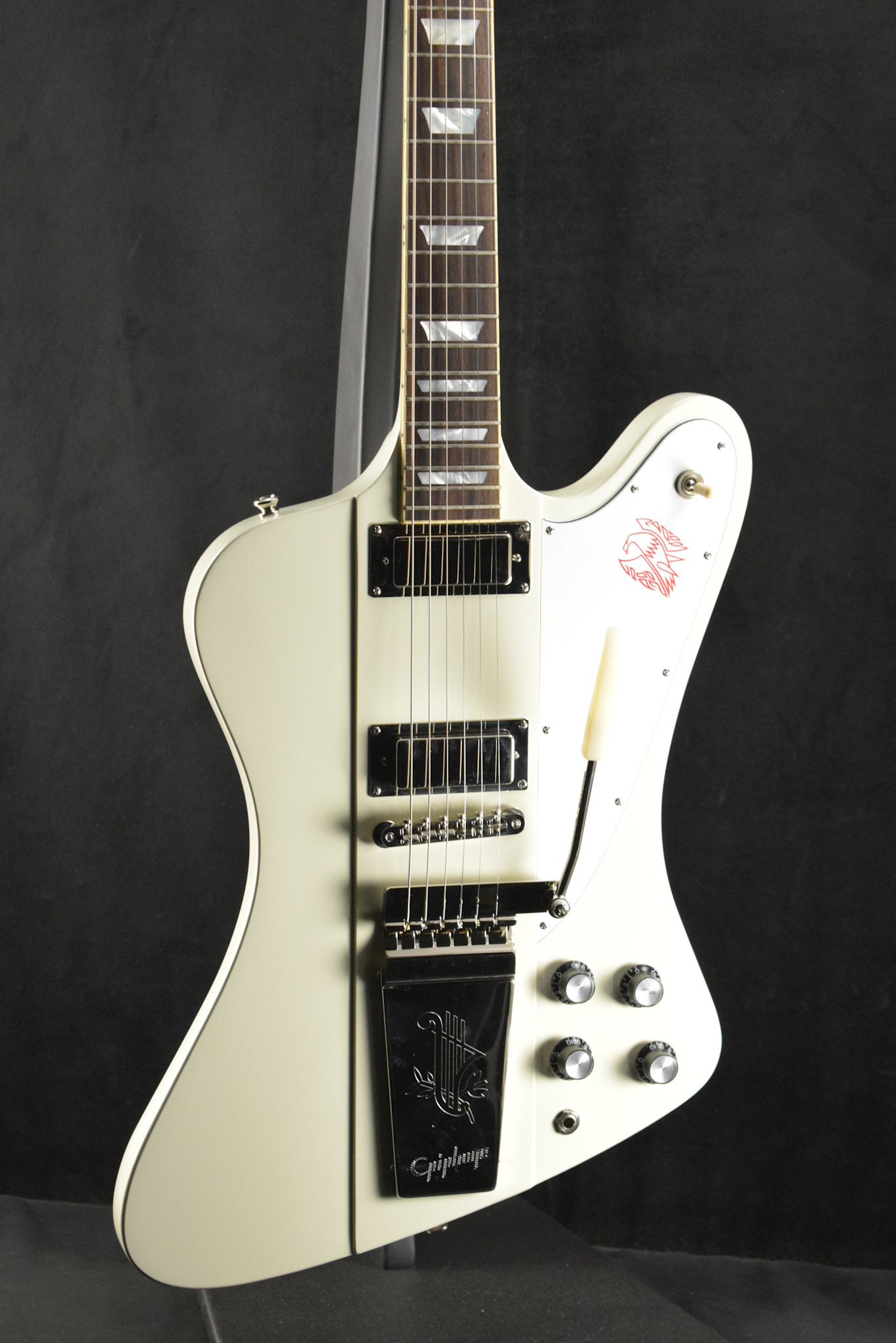 Epiphone Epiphone 1963 Firebird V Reissue With Maestro Vibrola Polaris White