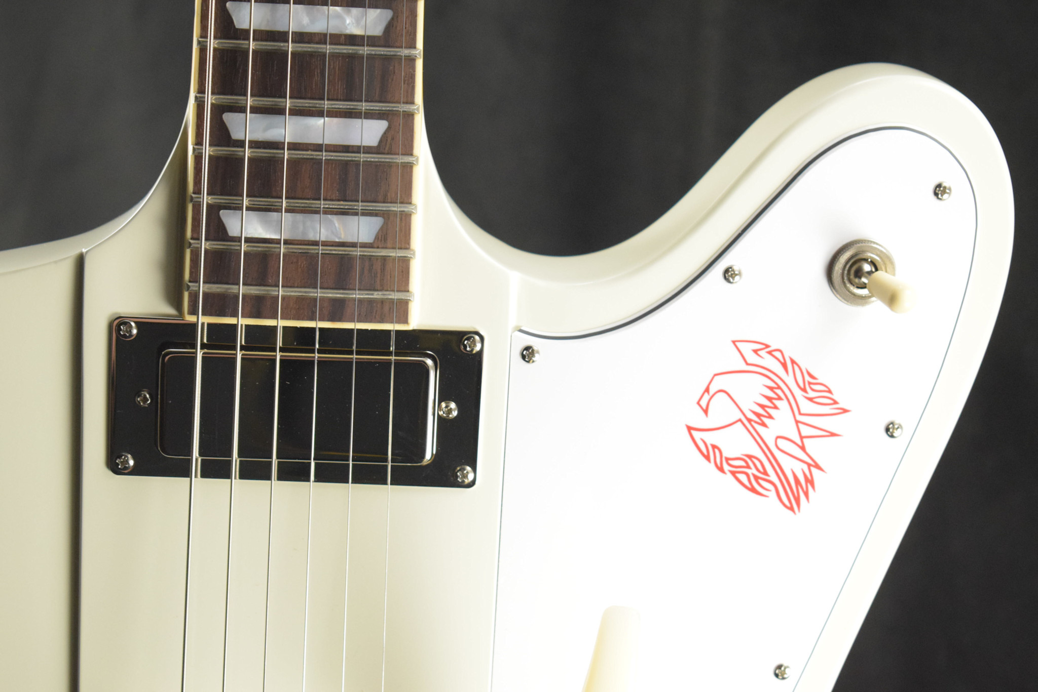 Epiphone Epiphone 1963 Firebird V Reissue With Maestro Vibrola Polaris White