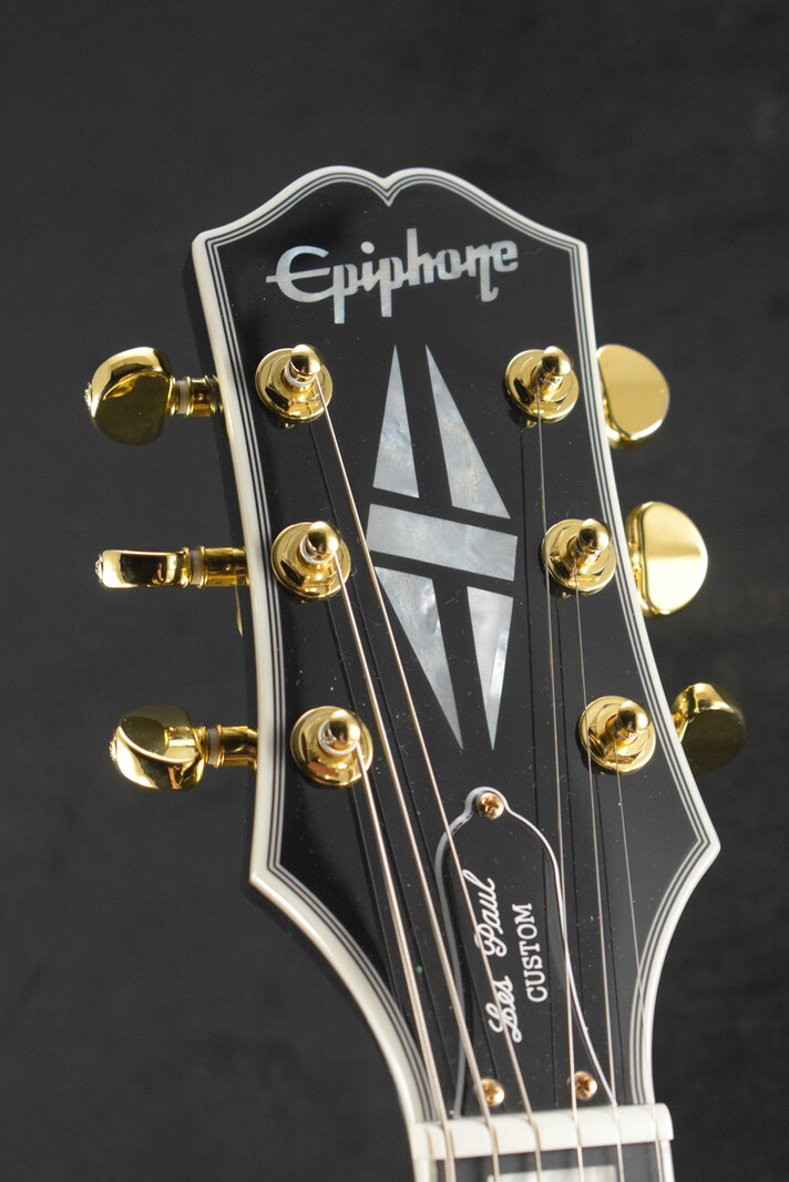 Epiphone Les Paul Custom Ebony w/Gig Bag - Fuller's Guitar Epiphone Les Paul Custom Ebony w/Gig Bag - Fuller's Guitar
