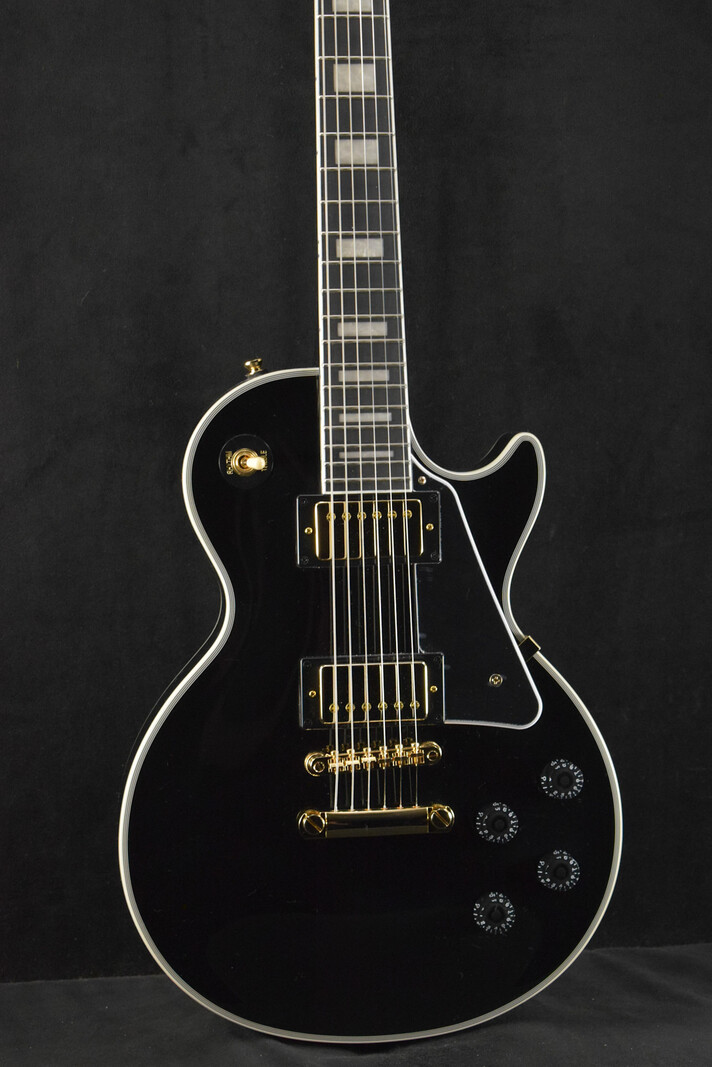 Epiphone Les Paul Custom Ebony w/Gig Bag - Fuller's Guitar Epiphone Les Paul Custom Ebony w/Gig Bag - Fuller's Guitar