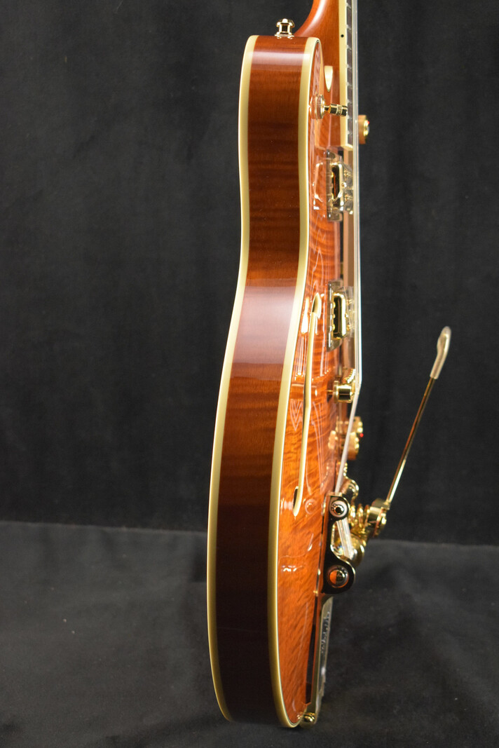Gretsch Gretsch Electromatic LTD Flame Okoume Broadkaster Double-Cut with Bigsby Roundup Orange