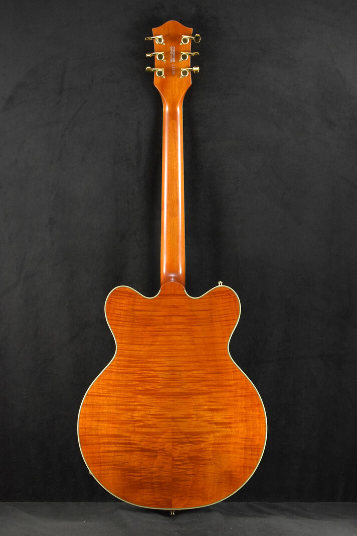 Gretsch Gretsch Electromatic LTD Flame Okoume Broadkaster Double-Cut with Bigsby Roundup Orange