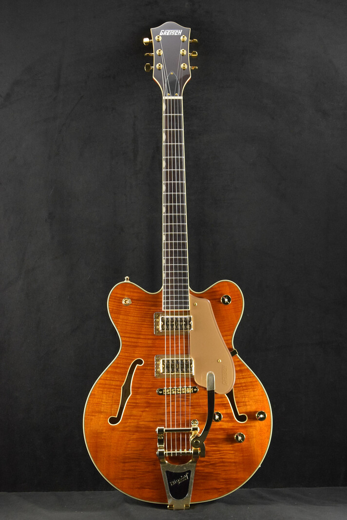 Gretsch Gretsch Electromatic LTD Flame Okoume Broadkaster Double-Cut with Bigsby Roundup Orange
