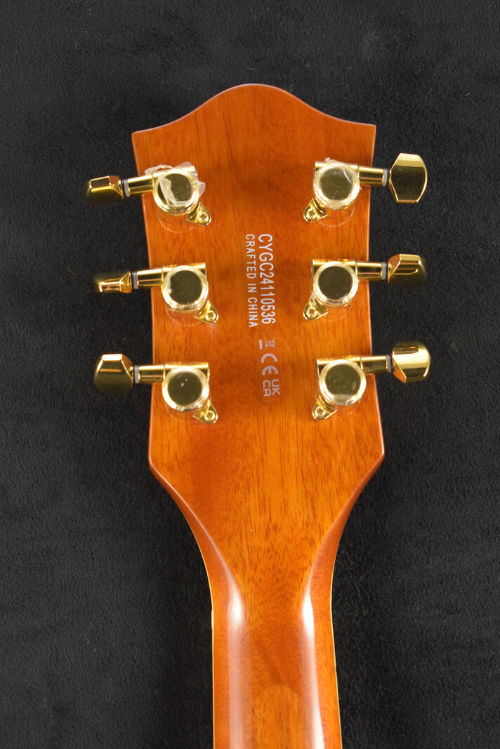 Gretsch Gretsch Electromatic LTD Flame Okoume Broadkaster Double-Cut with Bigsby Roundup Orange