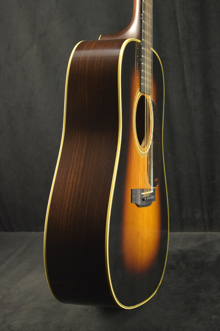 Martin Martin Custom Shop Dreadnought Wild Grain East Indian Rosewood Adirondack Spruce VTS 1935 Sunburst