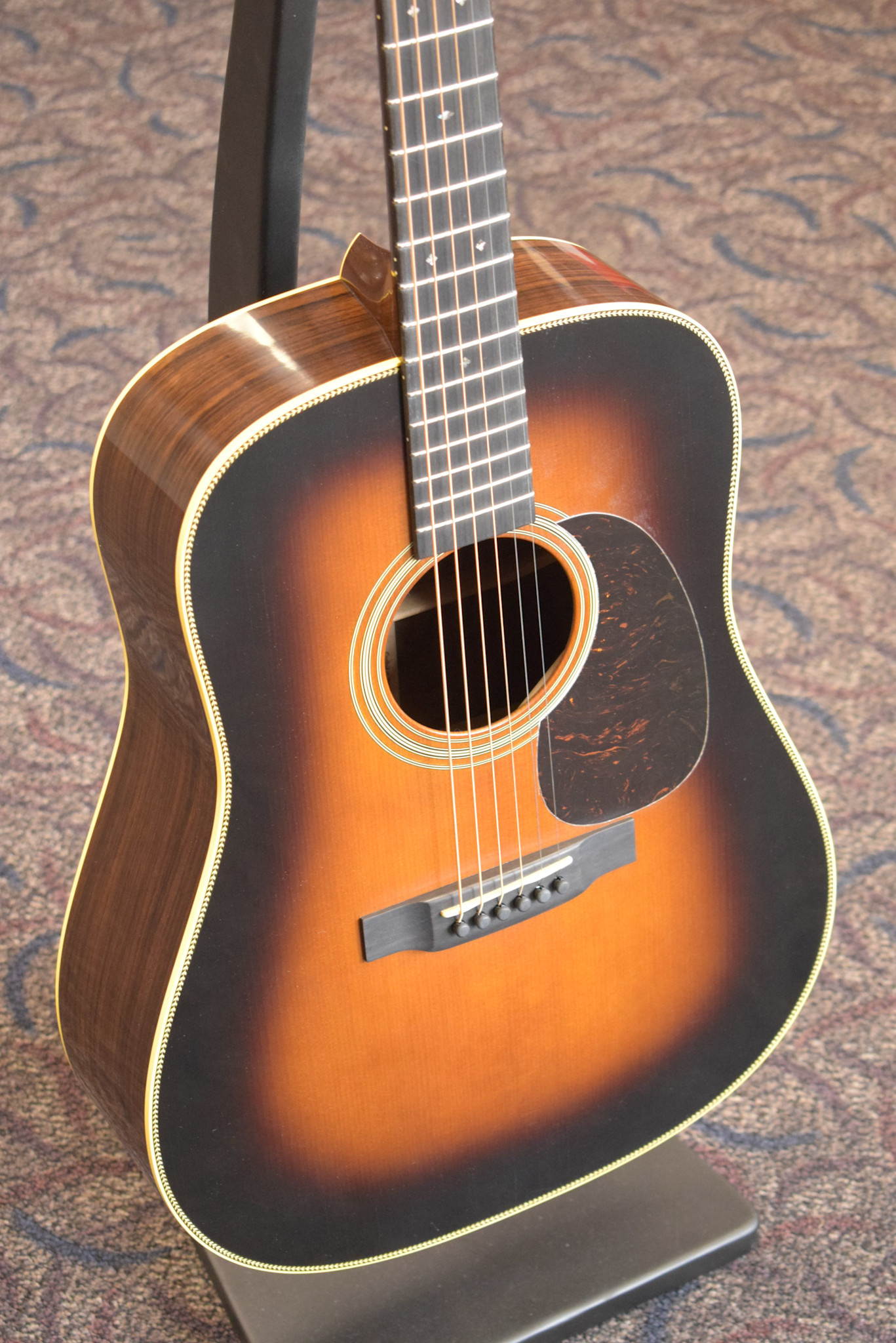 Martin Martin Custom Shop Dreadnought Wild Grain East Indian Rosewood Adirondack Spruce VTS 1935 Sunburst
