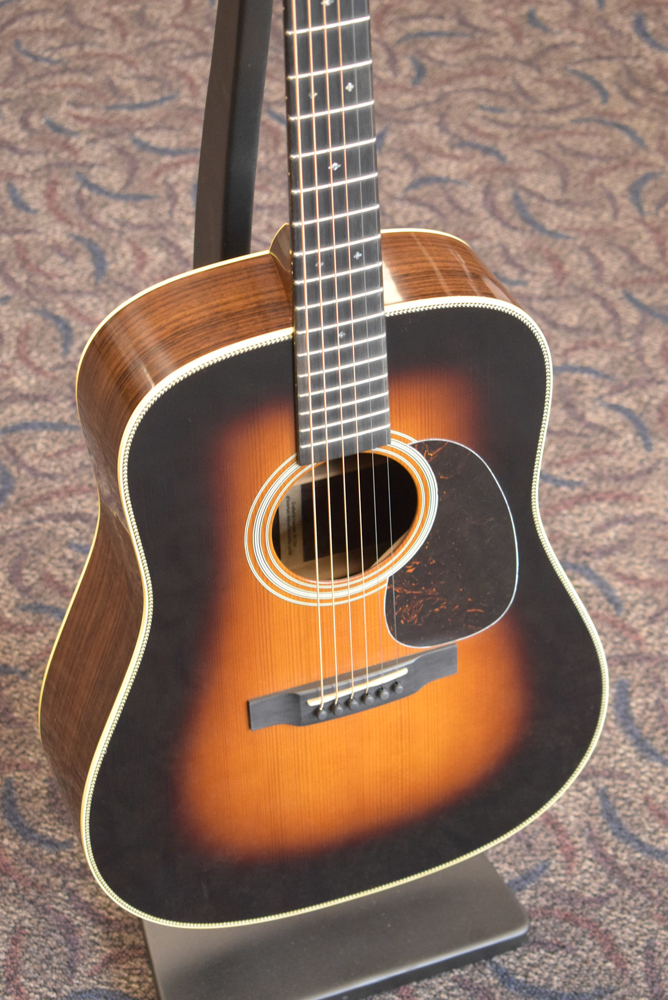 Martin Martin Custom Shop Dreadnought Wild Grain East Indian Rosewood Adirondack Spruce VTS 1935 Sunburst
