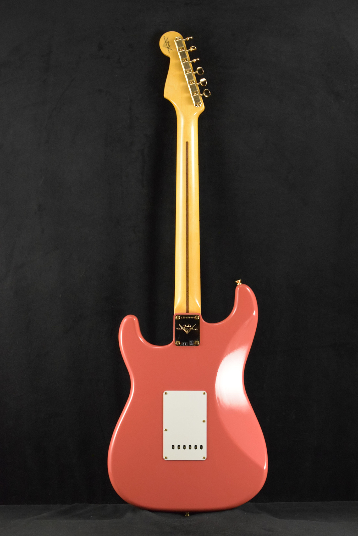 Fender Fender 1955 Stratocaster DLX Closet Classic with Gold Hardware - Faded Aged Fiesta Red