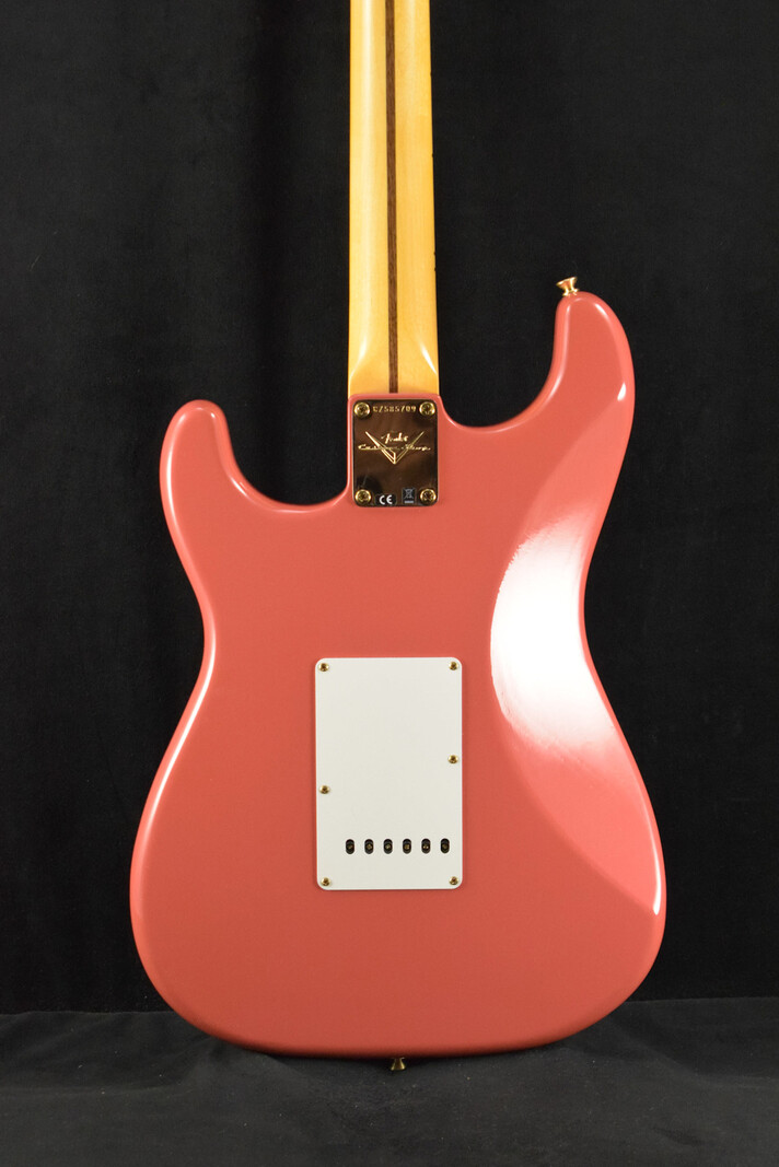 Fender Fender 1955 Stratocaster DLX Closet Classic with Gold Hardware - Faded Aged Fiesta Red