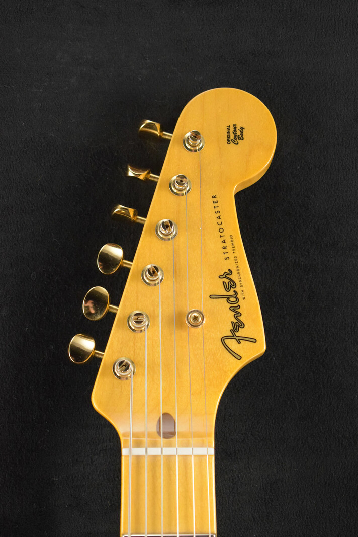 Fender Fender 1955 Stratocaster DLX Closet Classic with Gold Hardware - Faded Aged Fiesta Red