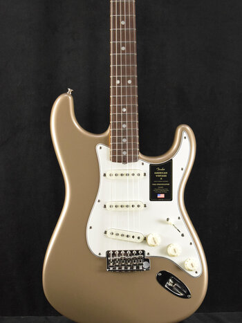 Fender Fender American Vintage II 1965 Stratocaster Shoreline Gold Round-Lam Rosewood Fingerboard