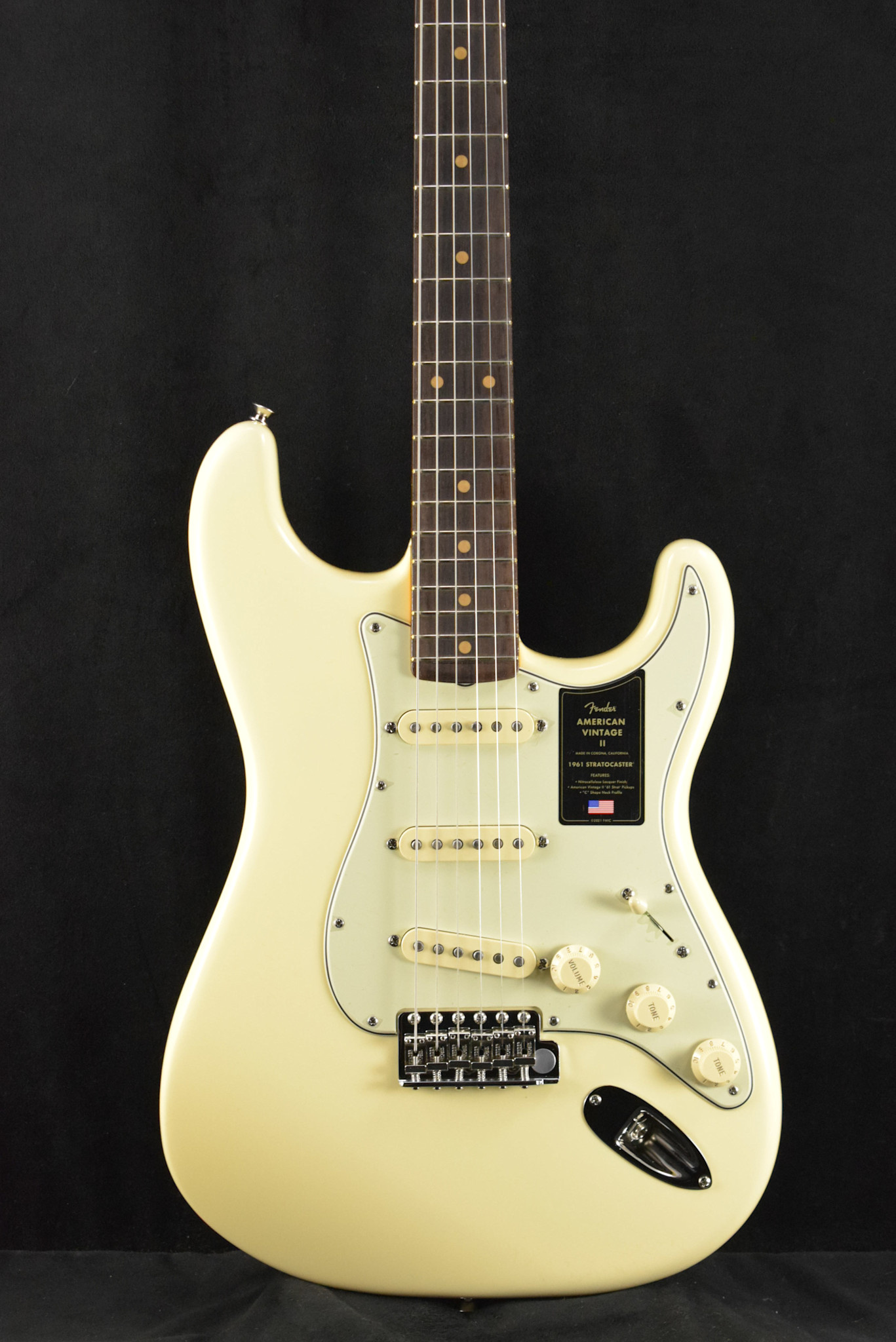 Fender Fender American Vintage II 1961 Stratocaster Olympic White Rosewood Fingerboard