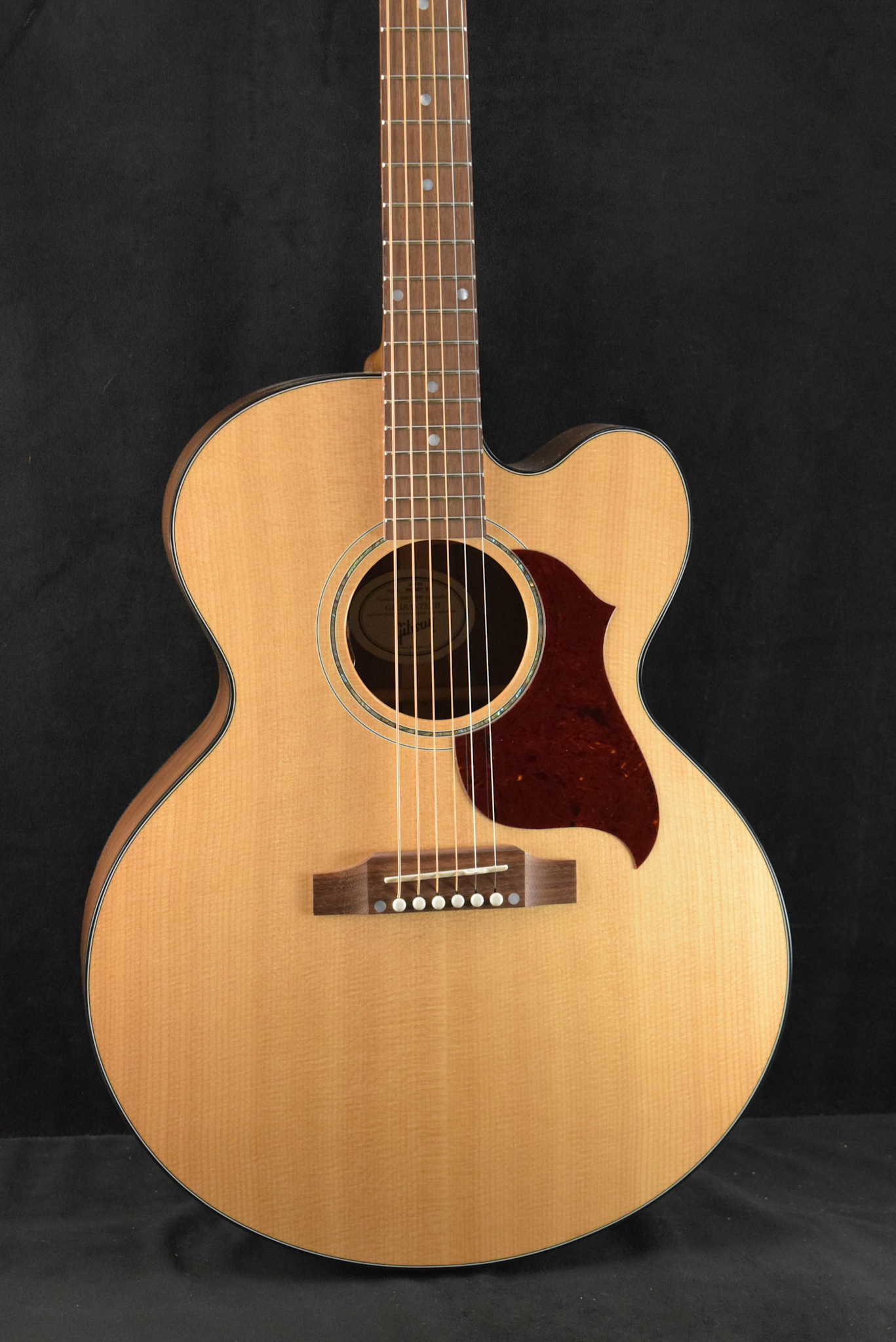 Gibson Gibson J-185 EC Modern Acoustic-Electric Cutaway Walnut Antique Natural