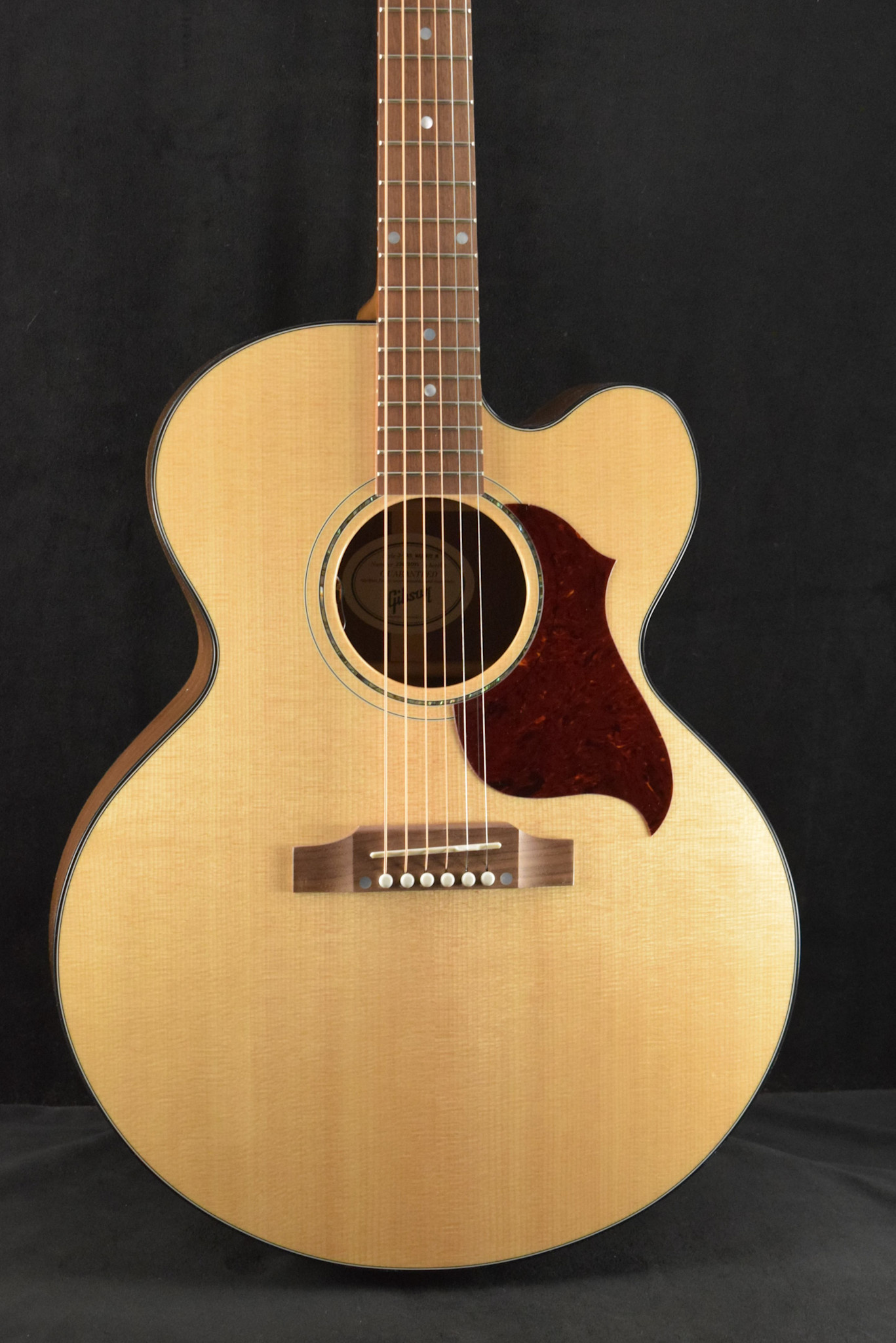 Gibson Gibson J-185 EC Modern Acoustic-Electric Cutaway Walnut Antique Natural