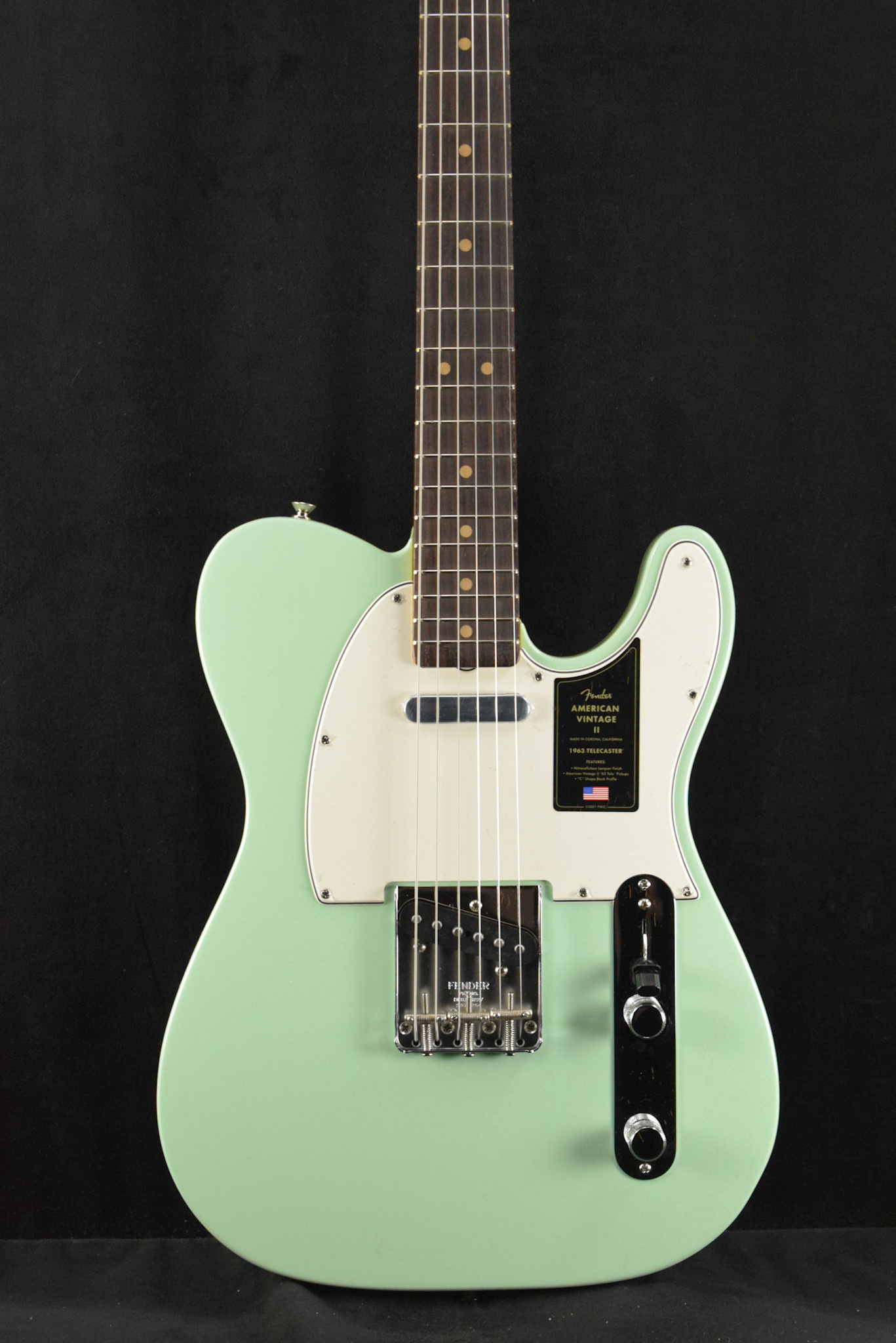 Fender Fender American Vintage II 1963 Telecaster Surf Green Rosewood Fingerboard