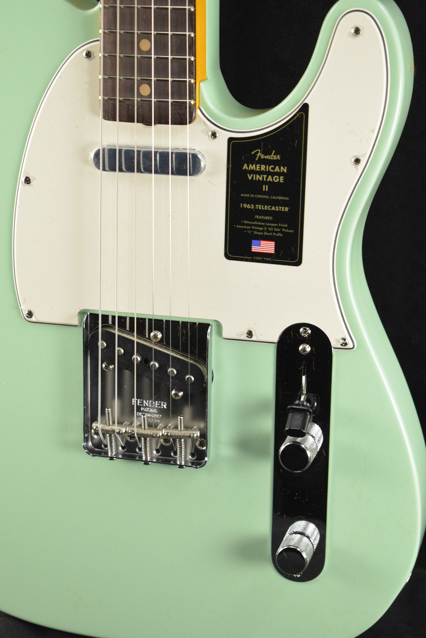 Fender Fender American Vintage II 1963 Telecaster Surf Green Rosewood Fingerboard