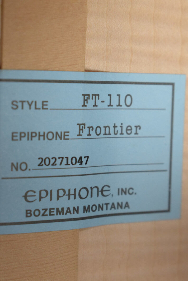 Epiphone Epiphone Frontier (USA Collection) FT-110 Antique Natural
