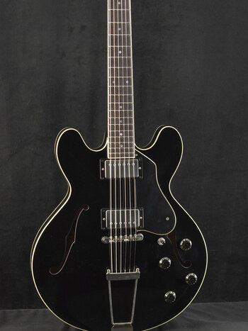 Collings Collings I-30 LC Fully-Hollow Double Cutaway ThroBak SLE101 Plus Pickups Jet Black Aged