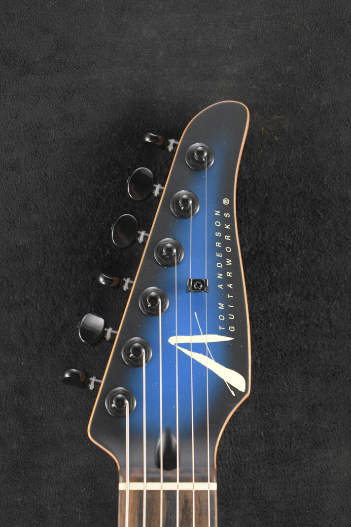 Tom Anderson Tom Anderson Angel Player Satin Voodoo Blue to Black Burst