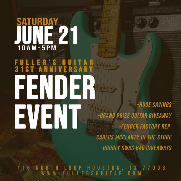 Fender Event In Store June 21!