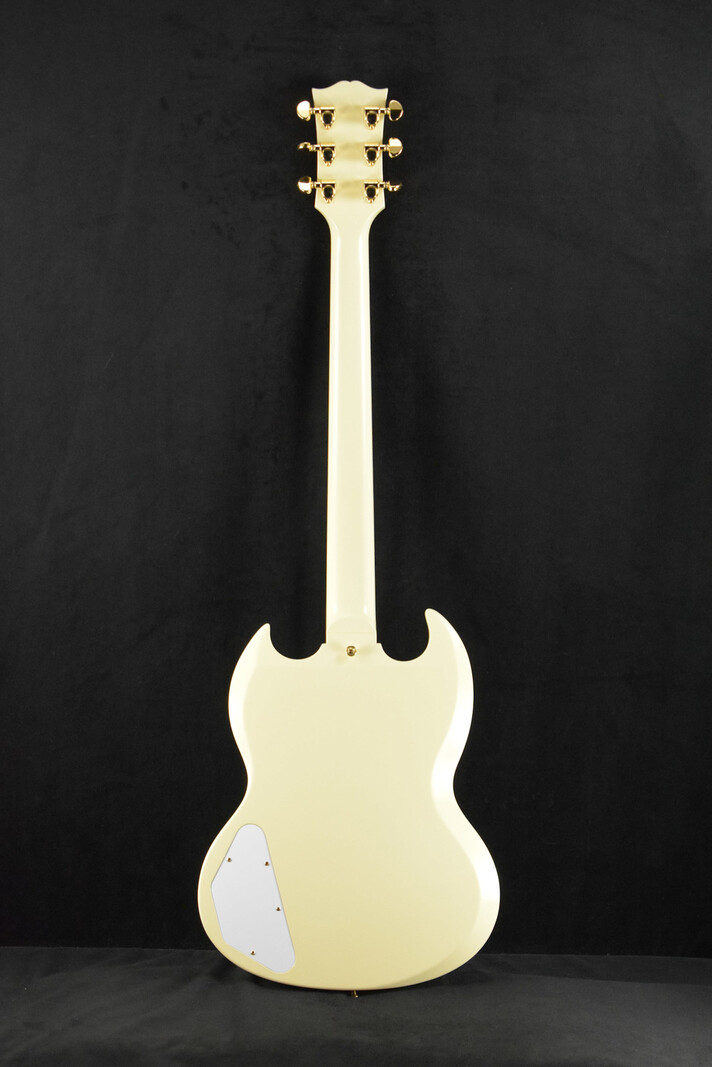 Gibson Gibson Custom Shop 1963 Les Paul SG Custom Reissue with Maestro Vibrola Classic White