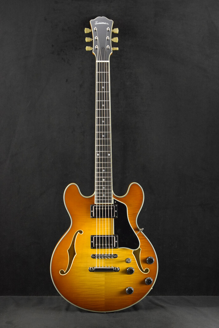 Eastman Eastman T484-GB 14" Thinline Seymour Duncan Goldburst Truetone Gloss