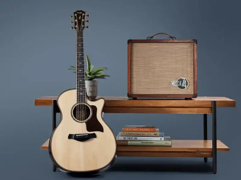 Taylor Taylor Circa 74 AV150-10 Vocal/Acoustic Guitar Amplifier Mahogany w/Stand