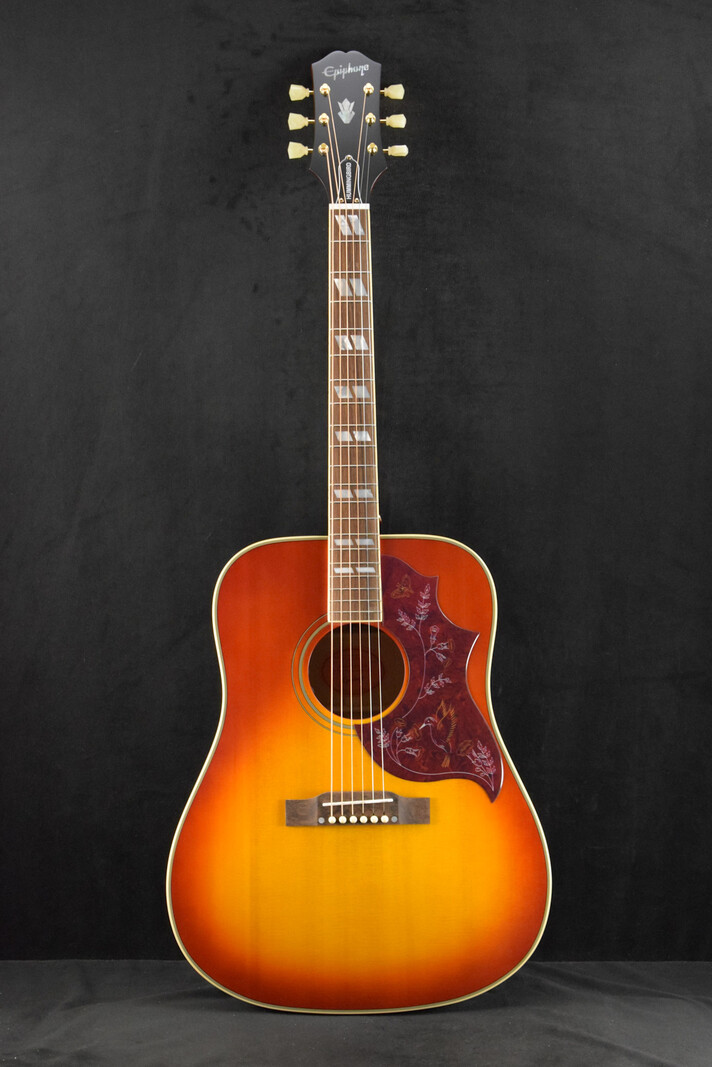 Epiphone Epiphone Inspired by Gibson Hummingbird Aged Cherry Sunburst Gloss