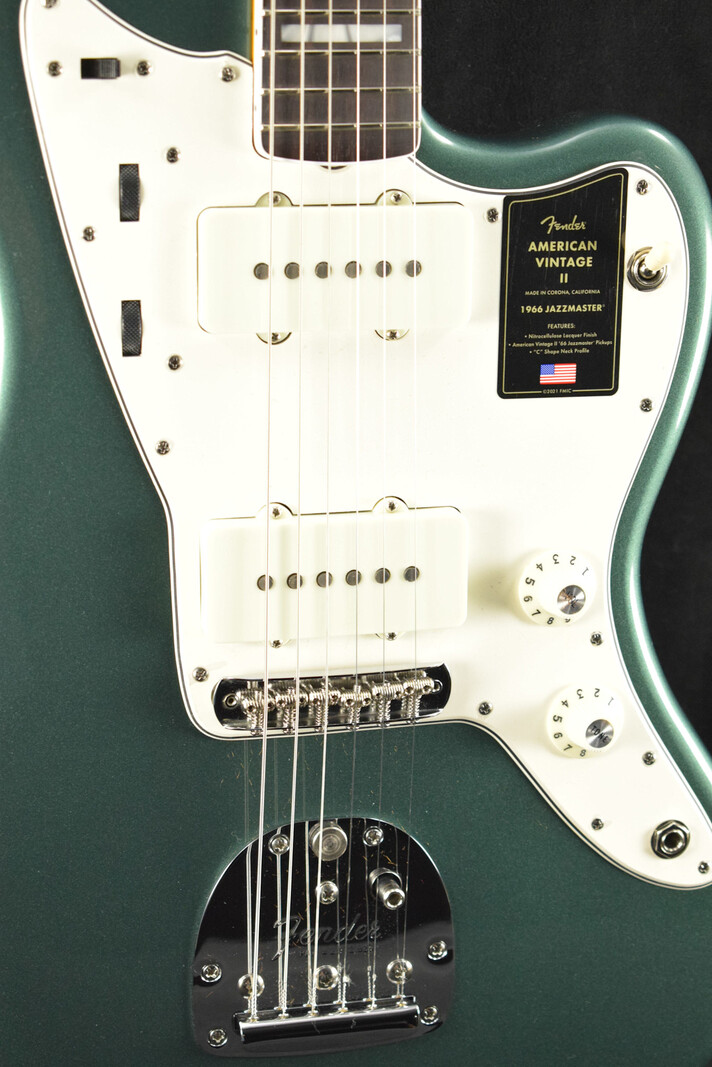 Fender Fender American Vintage II 1966 Jazzmaster Sherwood Green Metallic Rosewood Fingerboard