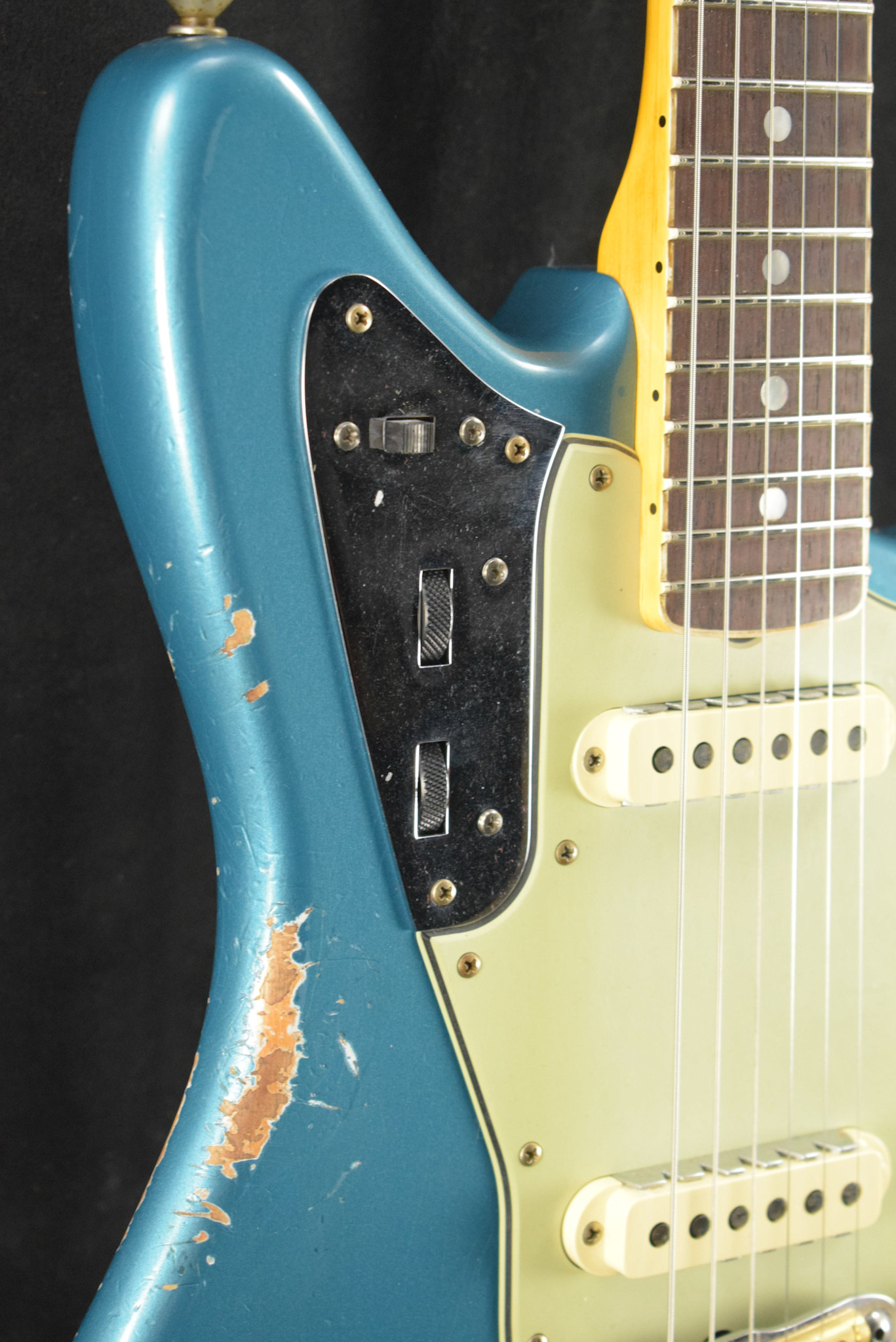 Fender Fender Custom Shop 1965 Jaguar Heavy Relic Faded Ocean Turquoise Rosewood Fingerboard