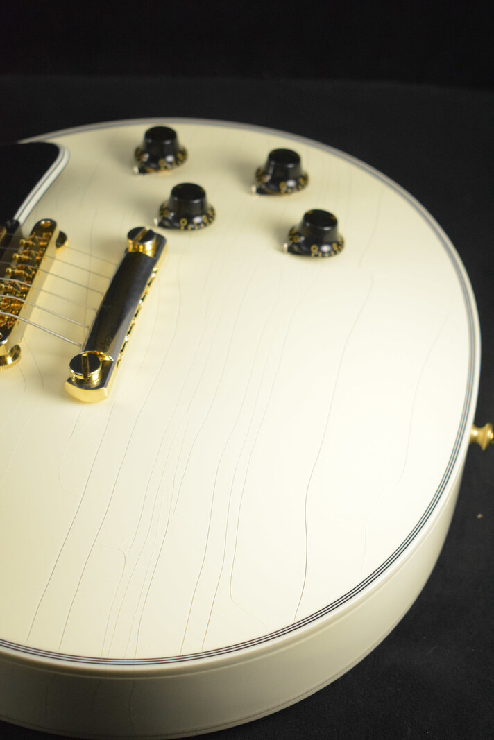 Gibson Gibson Murphy Lab 1957 Les Paul Custom 2-Pickup Alpine White Ultra Light Aged Fuller's Exclusive