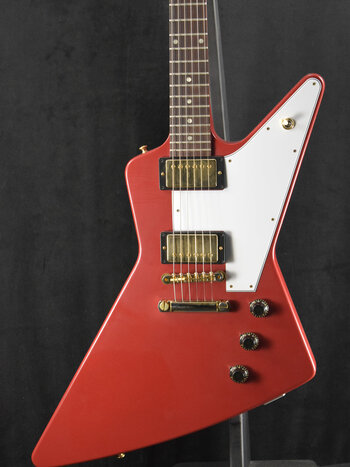 Gibson Gibson Custom Shop 1958 Korina Explorer VOS Cardinal Red Gold Hardware