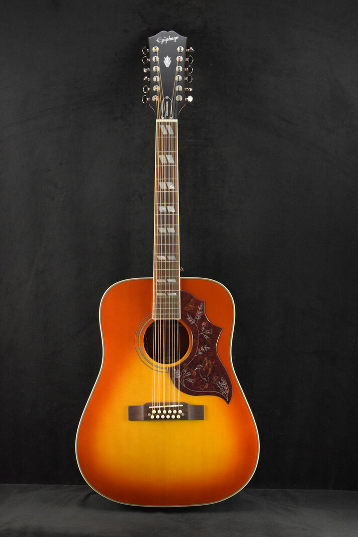 Epiphone Epiphone Masterbilt Hummingbird 12-String Aged Cherry Sunburst Gloss