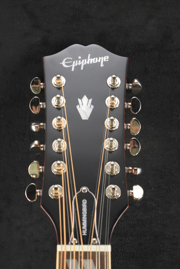 Epiphone Epiphone Masterbilt Hummingbird 12-String Aged Cherry Sunburst Gloss