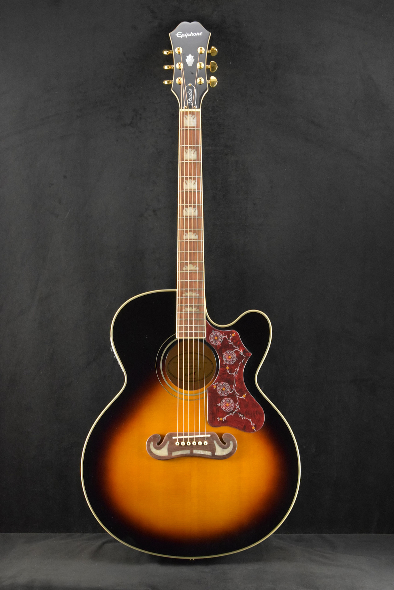 ギター Epiphone J-200EC Studio Vintage Sunburst Epiphone J-200 EC Studio Solid Top Fishman Presys Vintage