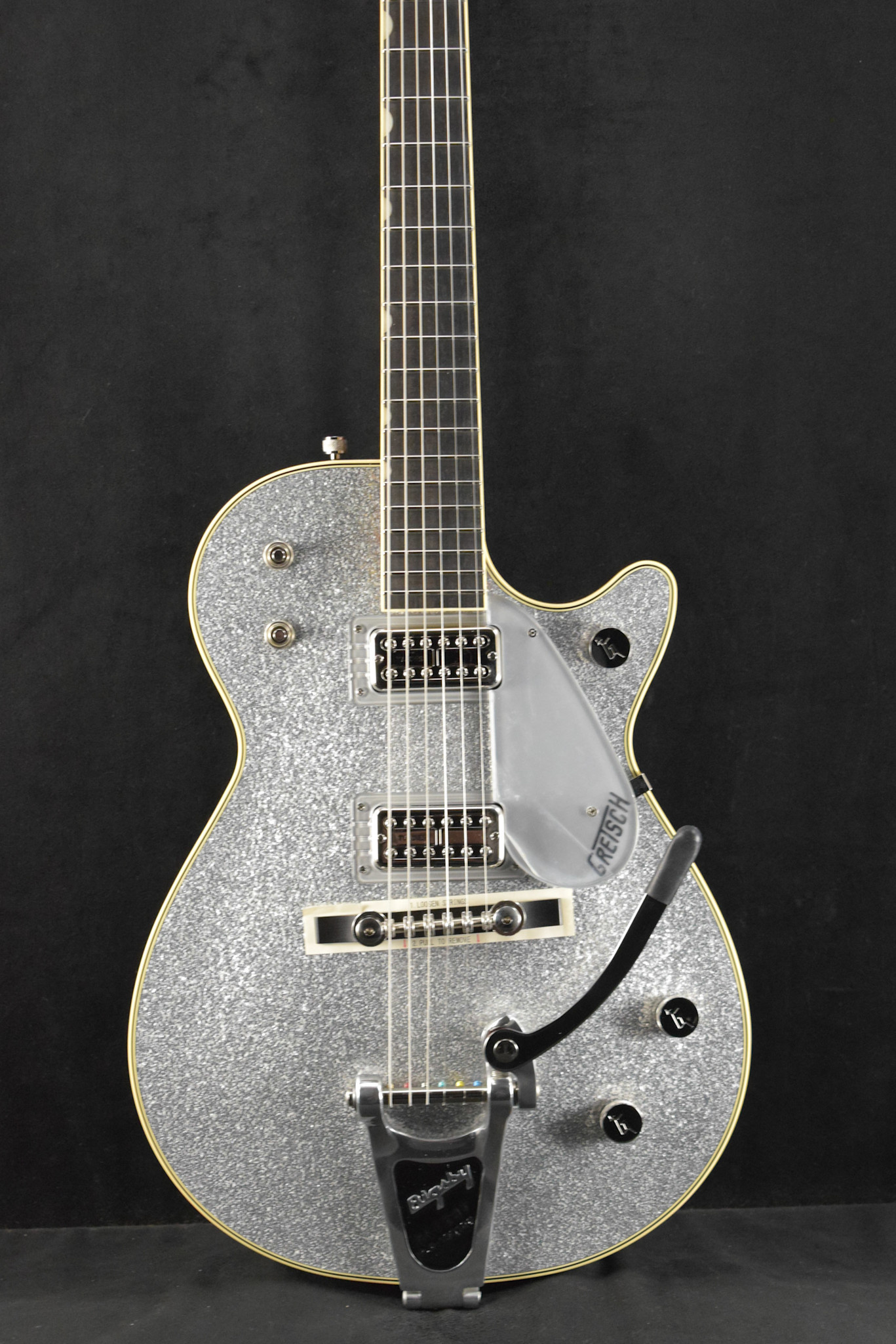 Gretsch Gretsch G6129T-59 Vintage Select ’59 Silver Jet with Bigsby TV Jones Silver Sparkle
