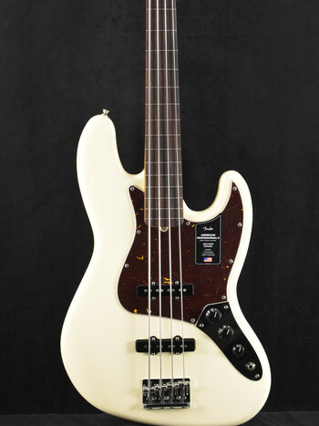 Fender Fender American Professional II Jazz Bass Fretless Olympic White Rosewood Fingerboard