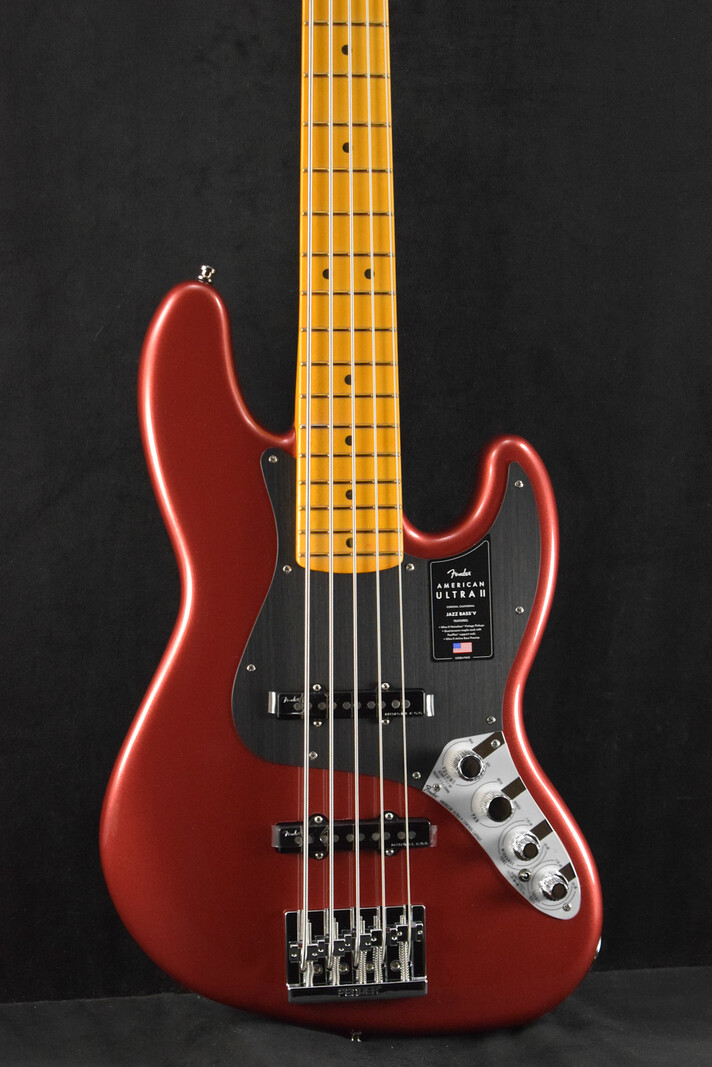 Fender American Ultra II Jazz Bass V Sinister Red Maple