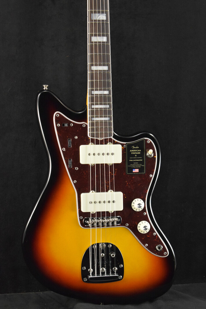 Fender Fender American Vintage II 1966 Jazzmaster 3-Color Sunburst Rosewood Fingerboard