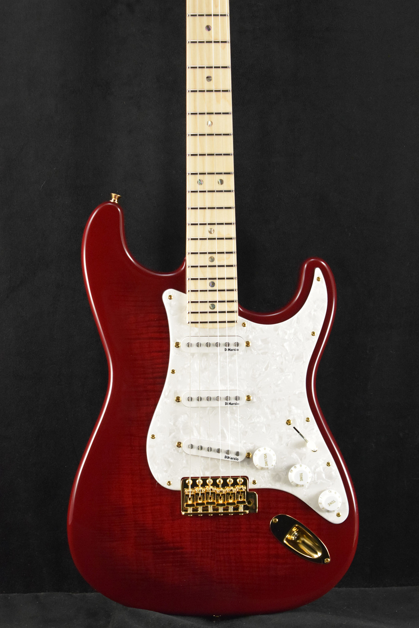 ギター fender stratocaster Fender Richie Kotzen Stratocaster Transparent Red Burst