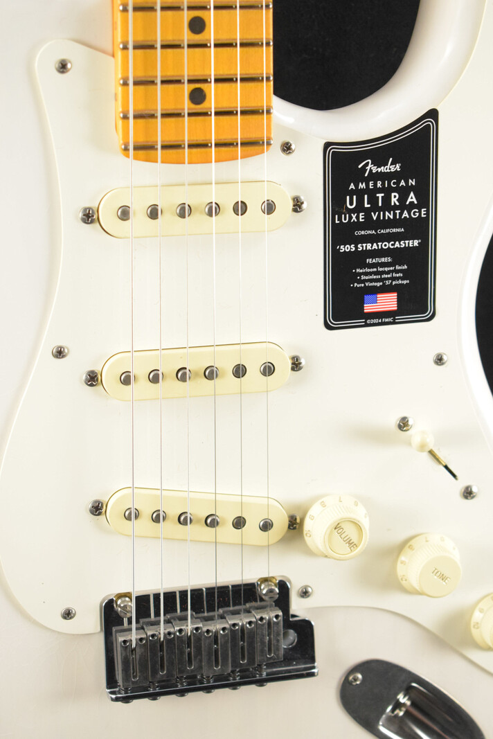 Fender Fender American Ultra Luxe Vintage '50s Stratocaster White Blonde Maple Fingerboard