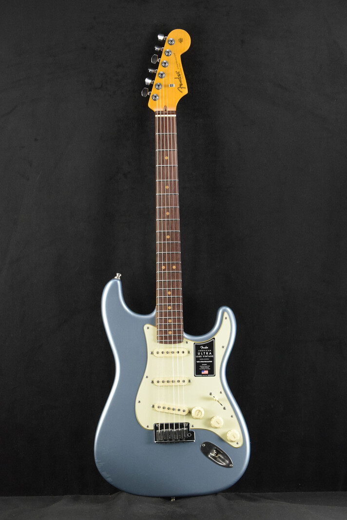 Fender Fender American Ultra Luxe Vintage '60s Stratocaster Ice Blue Metallic Rosewood Fingerboard