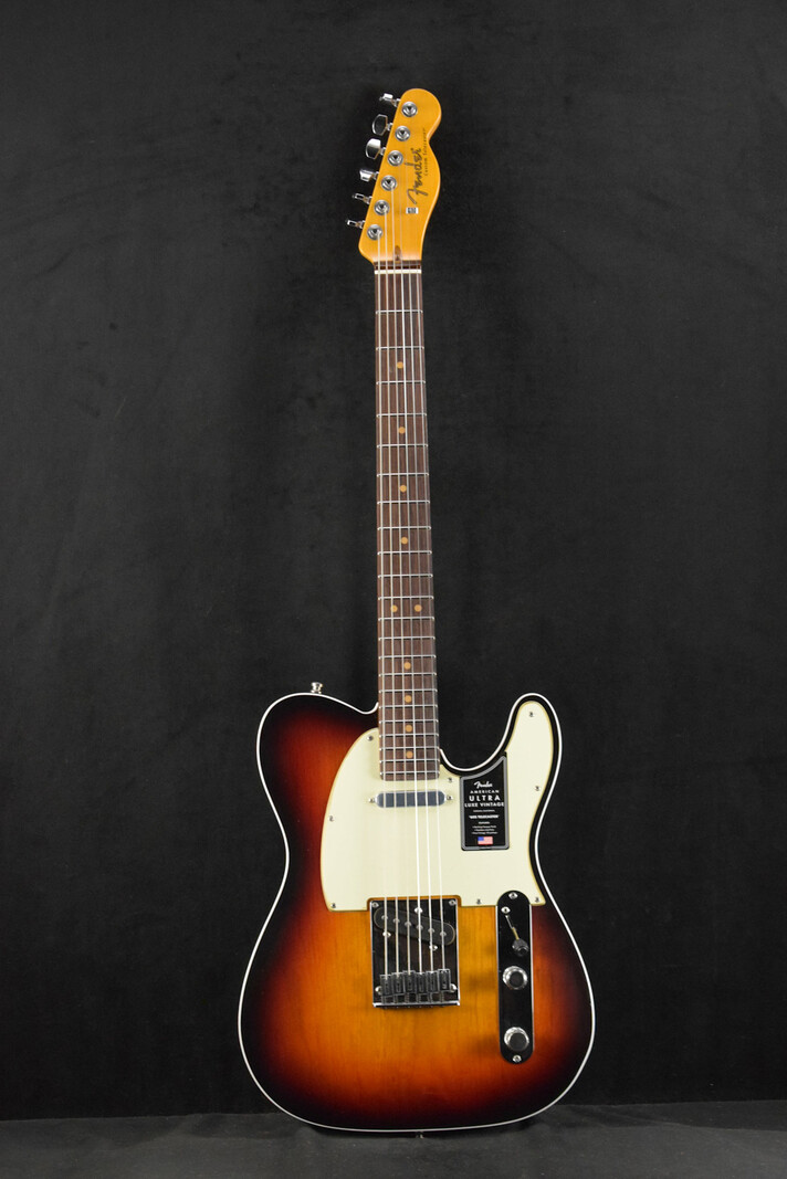 Fender Fender American Ultra Luxe Vintage '60s Telecaster Custom 3-Color Sunburst Rosewood Fingerboard