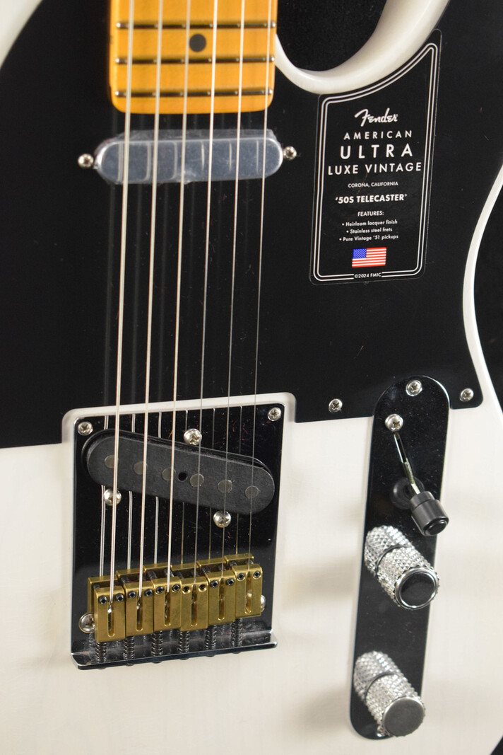 Fender Fender American Ultra Luxe Vintage '50s Telecaster White Blonde Maple Fingerboard
